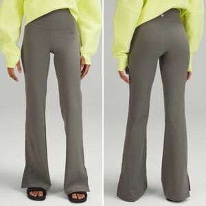 Lululemon Groove High-Rise Split-Hem Flared Pant *Nulu in Grey Sage Size 8